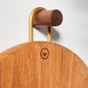 KENNETH Modern White Oak Serving Board with Brass Handle | Serveware by Untitled_Co