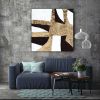 Textured Gold Leaf Art Gold Minimalist Painting Gold | Oil And Acrylic Painting in Paintings by Berez Art. Item made of canvas compatible with minimalism and modern style