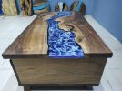 Drawer Epoxy Resin Coffee Table, Luxury Sitting Groups | Dining Table in Tables by LuxuryEpoxyFurniture. Item composed of wood and synthetic
