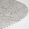 Ellipse - Statuarietto marble Dining table | Tables by DFdesignLab - Nicola Di Froscia. Item composed of metal and marble in contemporary style