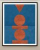 Colorful Geometric Art, Abstract Blue Art, Sixties Minimalis | Prints by Capricorn Press. Item made of paper compatible with boho and minimalism style