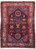 WONDERFUL Vintage Tribal Afshar Rug | Punch, Denim, DARK | Area Rug in Rugs by The Loom House. Item made of wool & fiber