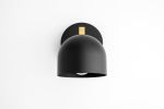Black Dome Sconce - Multiple Variations - Model No. 8704 | Sconces by Peared Creation. Item made of brass