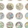One Hundred London Map Dots Rainbow Collage | Paintings by Amelia Coward