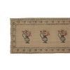 Vintage Aubusson Vase Turkish Kilim Runner Rug | Rugs by Vintage Pillows Store. Item composed of cotton and fiber