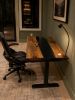 Adjustable Height Wood Desk | Tables by Pelican State Woodworks