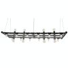 Raw Banqueting Linear Suspension (Rectangular) | Chandeliers by Michael McHale Designs. Item composed of steel