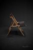 Classic Spanish Leather Chair | Folding Chair in Chairs by Manuel Barrera Habitables. Item made of oak wood with leather