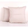 Uzbek Coffee Brown Embroidery Cushion Cover, Set of Two Suza | Pillows by Vintage Pillows Store