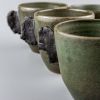 Cups Set Denimona | Drinkware by Svetlana Savcic / Stonessa. Item composed of stoneware