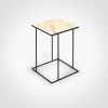 FramE - Travertine Side table | Tables by DFdesignLab - Nicola Di Froscia. Item made of steel with marble works with minimalism & modern style