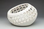 Slanted Lace Bowl - White | Decorative Objects by Lynne Meade