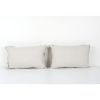 Silk Ikat Velvet Pillow, Set of Two Silk Ikat Lumbar Cushion | Pillows by Vintage Pillows Store