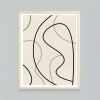 Minimalist Abstract Line Art Print, Mid-Century Modern | Prints in Paintings by Capricorn Press. Item made of paper works with boho & minimalism style