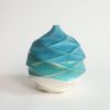 Spherical in Mediterranean Sea | Vase in Vases & Vessels by by Alejandra Design. Item composed of ceramic