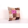 Ethnic Turkish Kilim Pillow Cover, Square Patchwork Cushion | Pillows by Vintage Pillows Store