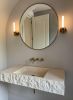 Handmade Rustic Marble Sink: Natural Stone Bathroom Basin | Water Fixtures by AYMARBLEDESIGN LLC