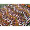 Jajim Kilim Rug, Turkish Anatolian Handembroidered Wool | Area Rug in Rugs by Vintage Pillows Store. Item composed of cotton & fiber