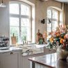 Handmade Marble Farmhouse Kitchen Sink - Double Bowl Apron Front Natural Stone Luxury Custom Design | Water Fixtures by AYMARBLEDESIGN LLC