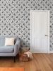 Trellis - Magnolia Flowers - Greyscale - Wallpaper Print | Wall Treatments by Sean Martorana. Item made of paper