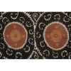 Suzani Wall Hanging Decor - Brown Suzani Table Cloth - Uzbek | Tablecloth in Linens & Bedding by Vintage Pillows Store