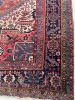 TRUE KING | Mighty Iconic Antique Karaja | Deep Strawberry | Area Rug in Rugs by The Loom House. Item composed of fiber