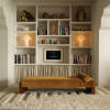 Shaggy Labyrinth White Rug | Work by District Loom