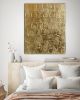 3D art gold leaf heavy texture painting gold wall art gold | Oil And Acrylic Painting in Paintings by Berez Art. Item made of canvas works with minimalism & contemporary style