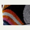 Ikat Velvet Pillow, Silk Ikat Lumbar Cushion Cover, Colorful | Sham in Linens & Bedding by Vintage Pillows Store. Item made of cotton