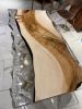 Live Edge Dining Table - Modern Dining Table - Epoxy Table | Tables by Tinella Collection. Item made of oak wood with steel works with contemporary & country & farmhouse style