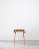 Truffle Velvet Woven Stool | Chairs by Knots Studio