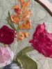 Circular Floral "Keeping Balanced" 12 inches | Oil And Acrylic Painting in Paintings by Katie Willes. Item made of wood with synthetic