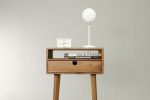 Mid Century Nightstand Bedside Table with Drawer | Storage by Manuel Barrera Habitables. Item composed of walnut