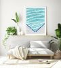 Serene swimming pool photograph, 'Pool Detail' art print | Photography by PappasBland. Item made of paper works with minimalism & contemporary style