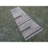 Striped Turkish Kilim Runner From Anatolia 2'2'' x 6'11'' | Runner Rug in Rugs by Vintage Pillows Store. Item composed of wool & fiber