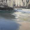 Tunnel Beach Dunedin | Oil And Acrylic Painting in Paintings by Meredith H. Item compatible with contemporary and coastal style