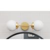 Sheridan - Wall Sconce Vanity Mid-Century Modern Lighting | Sconces by Illuminate Vintage. Item made of brass & glass