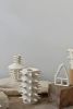 Spikes Tall White Ceramic Vase IV | Vases & Vessels by OWO Ceramics. Item composed of ceramic