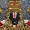 Lord Tirupati Balaji Bejewelled Handmade Embroidered Artwork | Embroidery in Wall Hangings by MagicSimSim