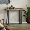Wood Console Table Custom Live Edge Walnut | Tables by Ironscustomwood. Item composed of wood and metal