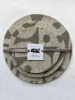Trivet Set Merino Wool Felt 'Geo Jazz' Grey | Coaster in Tableware by Lorraine Tuson