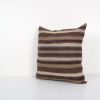 Traditional Turkish Hemp Decorative Kilim Pillow, Anatolian | Cushion in Pillows by Vintage Pillows Store