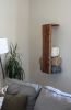 Live-edge walnut Waterfall Blanket or Towel Shelf | Rack in Storage by Hazel Oak Farms. Item composed of oak wood