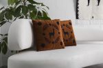 LLAMA Decorative Pillow, Terracota, Set of 2 | Pillows by ANDEAN. Item composed of cotton and fiber in contemporary or traditional style