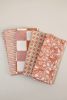 Blush Piano Block Print Napkins, Set of 4 | Linens & Bedding by Ninéh