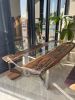 Epoxy Resin Table - Custom Epoxy Table | Dining Table in Tables by Tinella Wood. Item composed of wood and metal in contemporary or country & farmhouse style