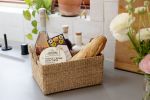 Abaca Handwoven Twin Caddy Organizer | Storage Basket in Storage by NEEPA HUT. Item composed of fiber