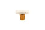 White Gold Fleck Pebble Knob | Hardware by Windborne Studios. Item composed of stone & glass