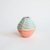 Mini Hex in Strawberry Pistachio | Vase in Vases & Vessels by by Alejandra Design. Item made of ceramic