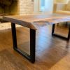 Black Walnut Live Edge Wood Coffee Table | Tables by Good Wood Brothers. Item composed of walnut in minimalism or modern style